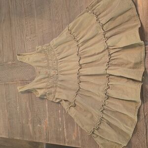 Zara green dress with 3 buttons